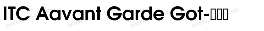 ITC Aavant Garde Got字体转换